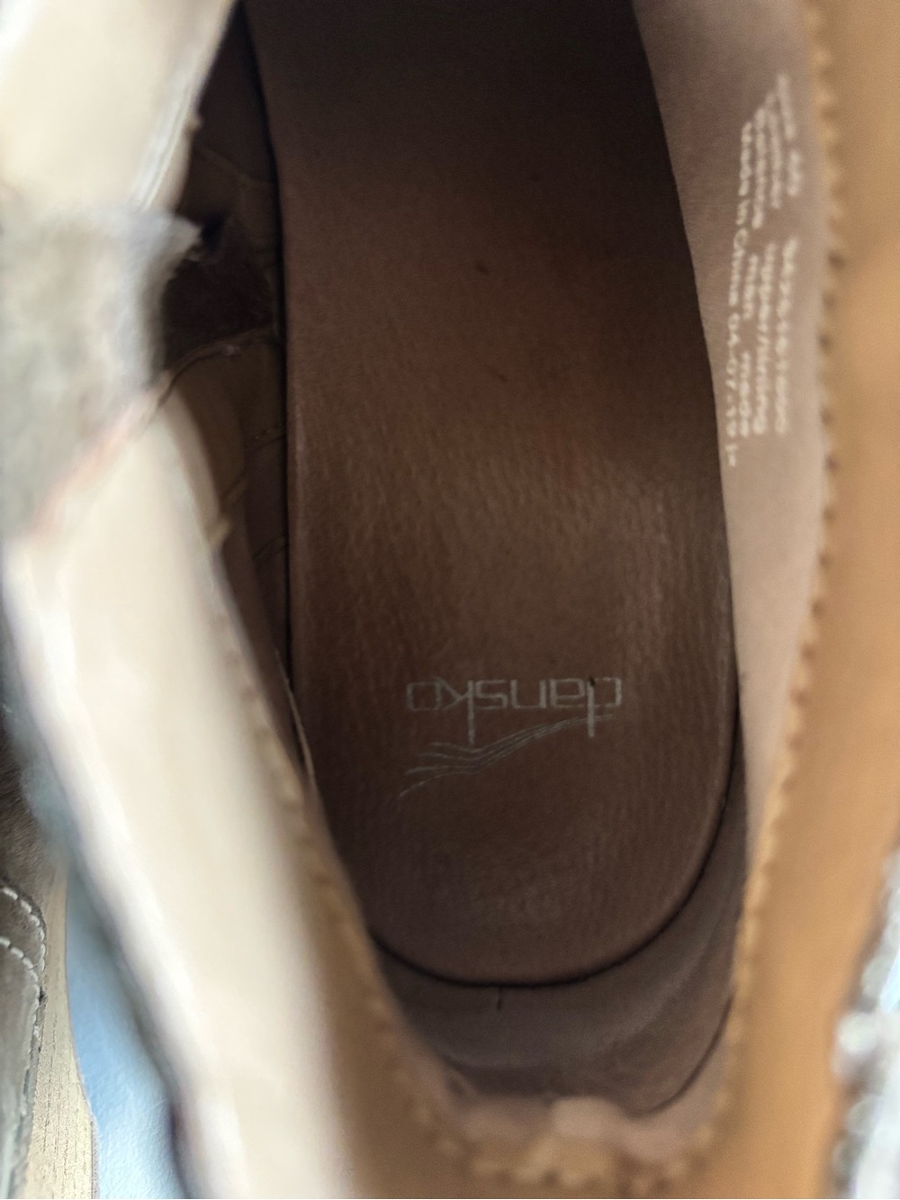 DANSKO Women's Tan Nubuck Leather 'Barbara' Ankle Boots Size 40 US 9.5/10 - Picture 13 of 16